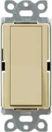 Claro 120VAC 15A 3-Way Rocker Switch with Locator Light, Ivory Color