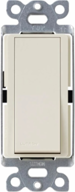 Claro 120VAC 3-Way Rocker Switch with Locator Light, Light Almond, 15A