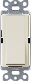 Claro 120VAC 3-Way Rocker Switch with Locator Light, Light Almond, 15A
