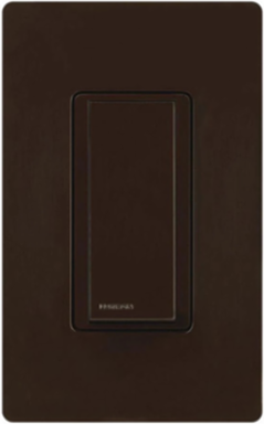 Claro 4-Way Switch 15A Brown, Glossy Finish, 1800W/4155W Ratings