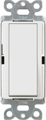 Claro 4-Way Switch 15A White, 120/277 VAC, Paddle Switch, Gloss Finish