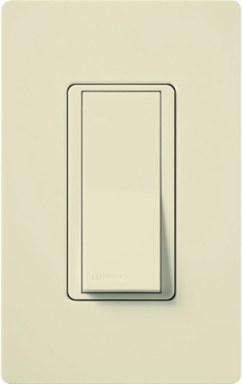 Claro 4-Way Light Almond Switch, 120VAC/15A with Locator Light and Gloss Finish