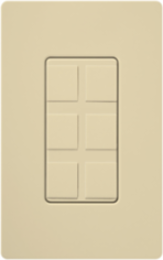 Claro 6-Port Frame, Surface Mount, Glossy Ivory Plastic Enclosure