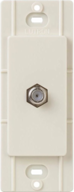 Claro Cable TV Jack Light Almond - F-style, 75-Ohm Coaxial Cable