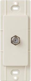 Claro Cable TV Jack Light Almond - F-style, 75-Ohm Coaxial Cable