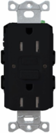 15A GFCI Self-Testing Receptacle, 4.69 x 2.94 Inch, Glossy Black Finish