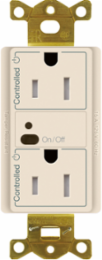 Wireless Duplex Receptacle 15A, 120V, Light Almond, 4.69 x 2.94 Inch