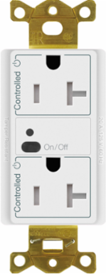 Wireless Duplex Receptacle 15A, 120V, White, Glossy Finish
