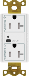 Wireless Duplex Receptacle 20A with 1500W, 4.69 x 2.94 Inch, White