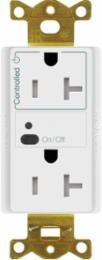 Wireless Split Receptacle, 20 Amp, White, 120 Volt, 4.69 x 2.94 Inch