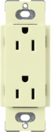 Tamper-Resistant Receptacle, 15 Amp, Glossy Almond, 125V