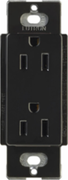 Tamper-Resistant Duplex Receptacle, 15 Amp, 125V, Glossy Black Finish