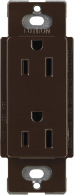 Tamper-Resistant Receptacle 15 Amp 125V Gloss Brown 4.69 x 2.94 Inch