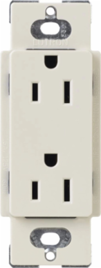 Tamper-Resistant Duplex Receptacle 15 Amp 125V Light Almond 4.69 x 2.94 Inch
