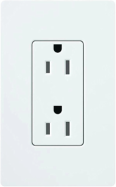 Tamper-Resistant Receptacle 15 Amp 125V Gloss Finish White