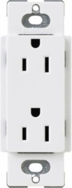 Tamper-Resistant Receptacle 15 Amp 125V Gloss Finish White