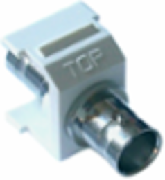 BNC Jack 50-Ohm for 6-Port Frame, White