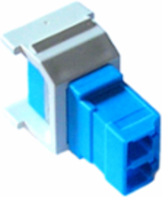 Non-Flush Mount Fiber Jack, White Finish, 6-Port Compatibility