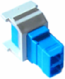 Non-Flush Mount Fiber Jack, White Finish, 6-Port Compatibility