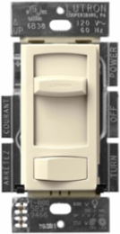 Skylark Contour LED+ Dimmer Switch, 150W LED/600W Inc/Hal, Almond Finish