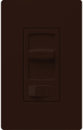 Contour 300W ELV Dimmer Switch, 3-Way, Brown, Gloss Finish