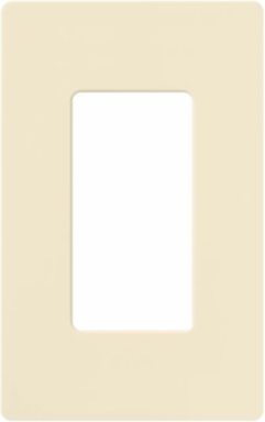 Claro Decorative Wall Plate, 1-Gang, Plastic, 4.69 x 2.94 Inch, Glossy Almond