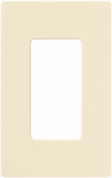 Claro Decorative Wall Plate, 1-Gang, Plastic, 4.69 x 2.94 Inch, Glossy Almond