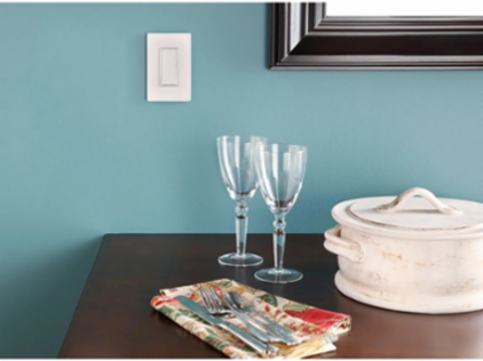 Claro Decorative Wall Plate, 1-Gang, Gloss Finish, 0.3 Inch Thick, Black