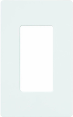 Claro Wallplate 1-Gang White, Glossy Finish, 4.69 x 2.94 Inch