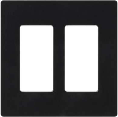 Claro 2-Gang Wallplate with Gloss Finish, 4.69 x 4.75 Inch, Durable Plastic