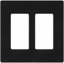 Claro 2-Gang Wallplate with Gloss Finish, 4.69 x 4.75 Inch, Durable Plastic