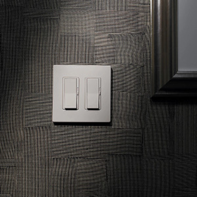 Claro Decorative Wallplate 2-Gang Ivory Glossy Finish, 4.69 x 4.75 Inch