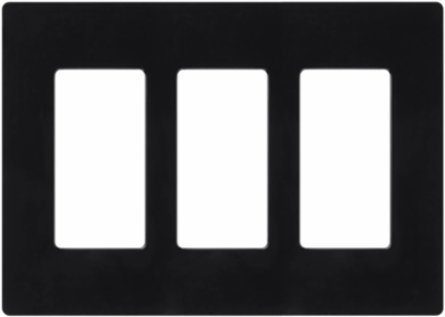 Claro Decorative 3-Gang Wallplate, Gloss Finish, 4.69 x 6.56 Inch, Plastic