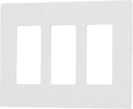 Claro 3-Gang Wallplate, 4.69 x 6.56 Inch, Glossy Light Almond Plastic