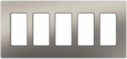 Stainless Steel 5-Gang Wall Plate, 4.69 x 10.18 Inch, Glossy Finish
