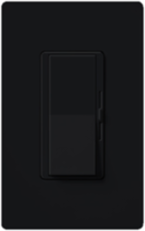 Diva Dimmer - Gloss Finish, Incandescent/Halogen, 3-way, 120V/1000W in black, for Canada