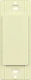 Almond Blank Wallplate Insert, Glossy Plastic Finish, Designer Style