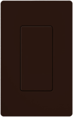 Diva Gloss Finish Brown Blank Insert for Wallplate, Plastic Enclosure