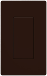 Diva Gloss Finish Brown Blank Insert for Wallplate, Plastic Enclosure