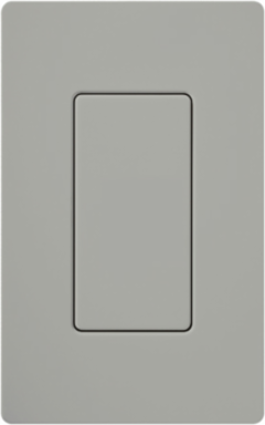 Diva Blank Insert Gray, Glossy Plastic, Surface Mount, Designer Style