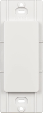Diva Blank Insert for Wallplate, Glossy White Plastic Finish