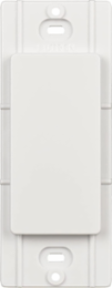 Diva Blank Insert for Wallplate, Glossy White Plastic Finish