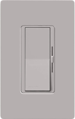 Diva LED+ Dimmer Switch, 150W Dimmable LED/CFL, 600W Incandescent, Gray