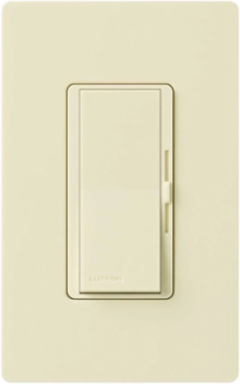 Diva 250W Dimmable LED/CFL Switch, Almond Finish, Paddle Switch