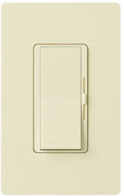 Diva 250W Dimmable LED/CFL Switch, Almond Finish, Paddle Switch