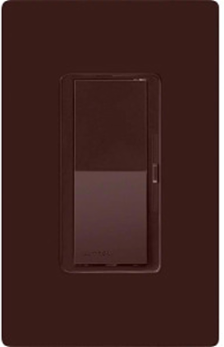 Diva 250W LED/CFL Dimmer Switch, Brown, Paddle Switch, 3-Way/Single-Pole