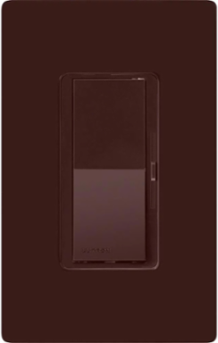 Diva 250W LED/CFL Dimmer Switch, Brown, Paddle Switch, 3-Way/Single-Pole