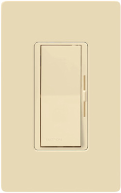 Diva Dimmable Switch 250W CFL/LED, Indoor, Ivory, Paddle Switch