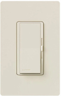 Diva 250W Dimmable LED/CFL Dimmer Switch, Light Almond, 3-Way/Simple-Poles