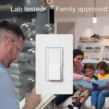 Diva LED+ Dimmer Switch, 250W Dimmable LED/CFL, 600W Incandescent/Halogen